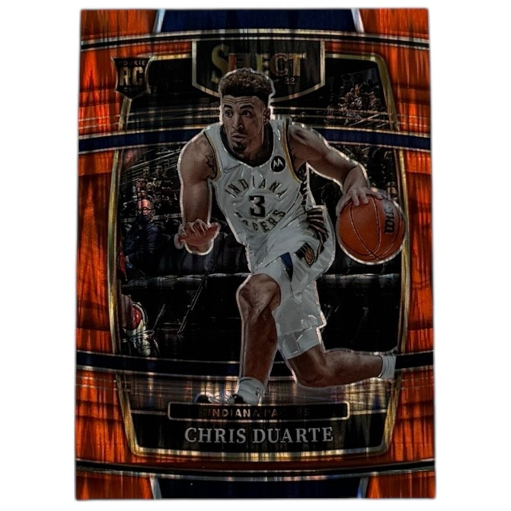 Chris Duarte 2021-22 Panini Select‎ Orange Flash Prizm RC #41 Pacers
